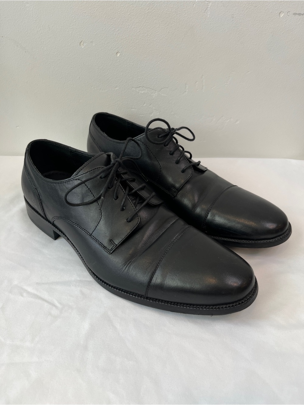 Cole Haan Lenox Hill Cap Toe Oxford Black Leather Dress Shoes Mens 11 M UK 10